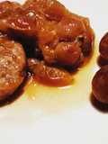 Mini hamburger con uva e scalogno