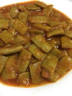 صورة لوصفة لوبيا بالزيت