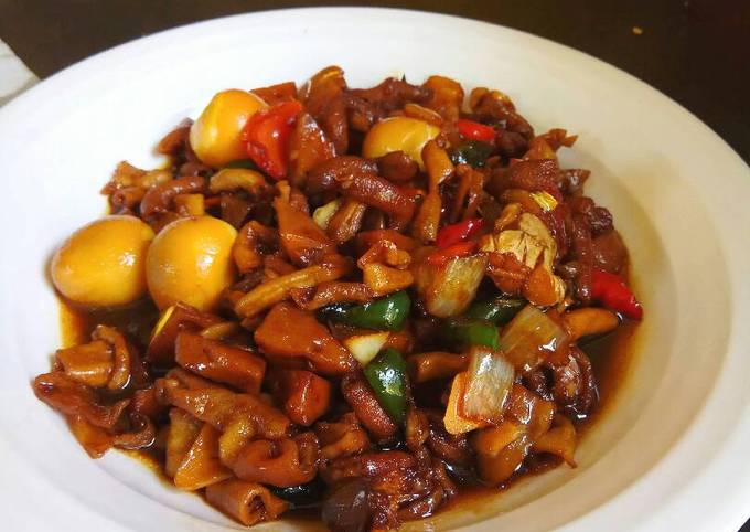 Resep Usus Ayam Cah Cabai Pedas Manis, Menggugah Selera