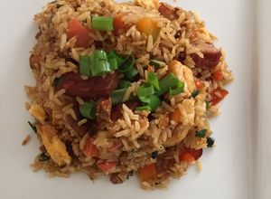 Una foto de Arroz chaufa con cecina