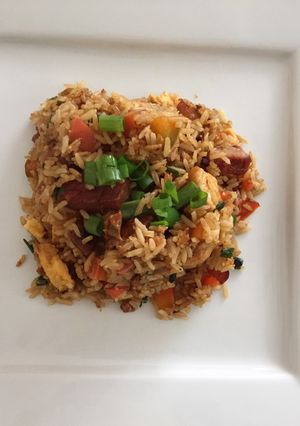 Una foto de Arroz chaufa con cecina