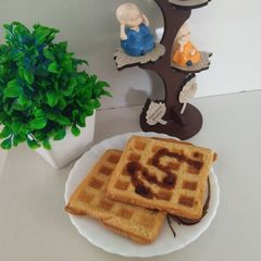 A picture of Semolina Maida & Vegetable Waffle (10 mins breakfast).