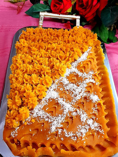 عکسی از دستور حلوای شیر زعفران