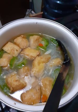 Foto resep Soup tahu oyong
