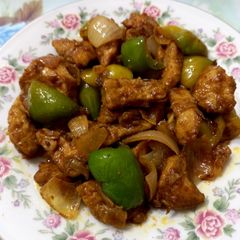 A picture of Chicken jalfrezi ❤️.