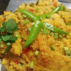 Aloo ka bhurta A picture of Aloo ka bhurta.
