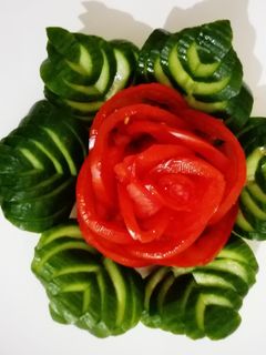 عکسی از دستور ايده خيار و گوجه
