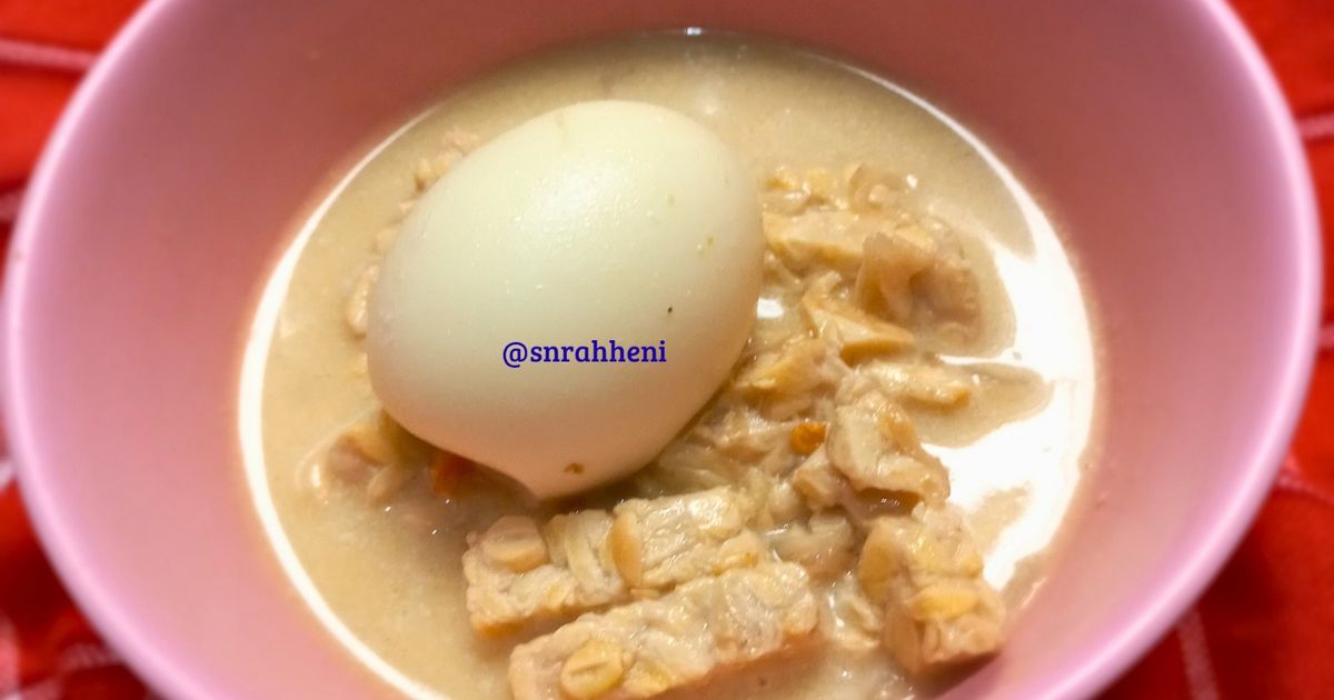 Sayur Tempe Telur Bumbu Lodeh