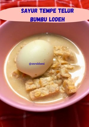 Foto resep Sayur Tempe Telur Bumbu Lodeh