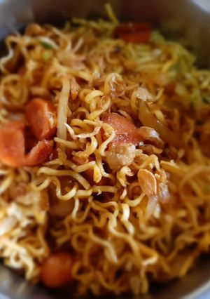 Foto resep Mie Goreng sosis Baso tanpa sayuran