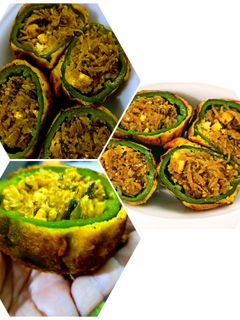 स्टफ्ड शिमला मिर्च के पकौड़े (stuffed shimla mirch ke pakode recipe in Hindi) रेसिपी मुख्य फोटो