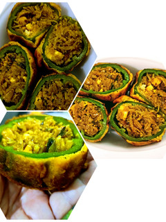 स्टफ्ड शिमला मिर्च के पकौड़े (stuffed shimla mirch ke pakode recipe in Hindi) रेसिपी मुख्य फोटो