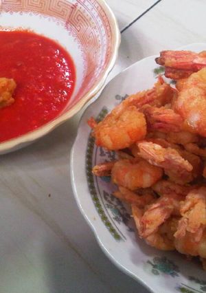 Foto resep Udang crispy + saos sambal