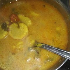A picture of Gatte ki Sabzi.