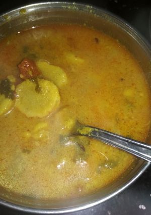 A picture of Gatte ki Sabzi.