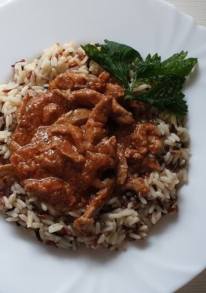Kacsamell ragu rizzsel recept fotója