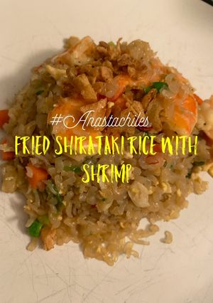 Foto resep Nasi Shirataki Goreng Udang