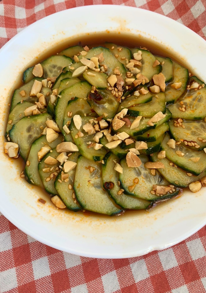 Una foto de Ensalada de pepino 🥒
