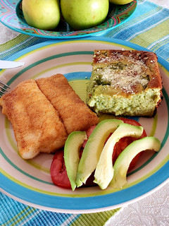 Una foto de Soufflé de brócoli y pescado apañado 🇵🇪