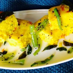 A picture of Quinoa instant dhokla.