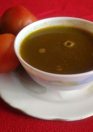 A picture of Spinach soup.