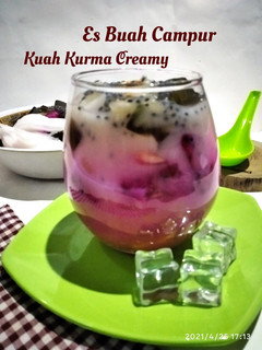 Foto resep *Es Buah Campur Kuah Kurma Creamy*
