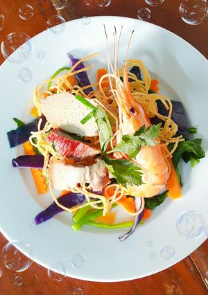 Hình của món Mỳ xào giòn.