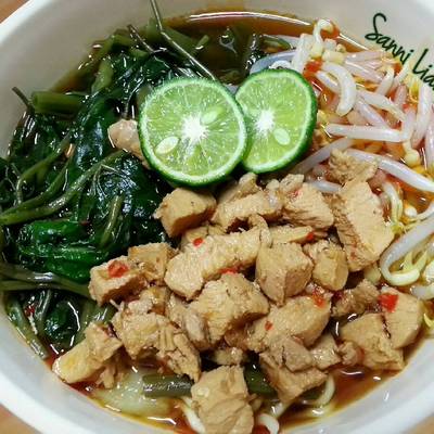 Resep Mie Ayam Kangkung Oleh Sanni Cookpad