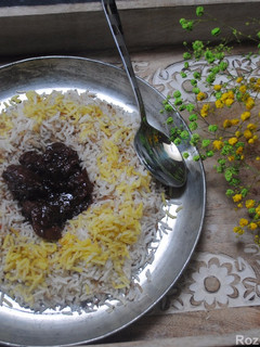 عکسی از دستور خورش آلبالو