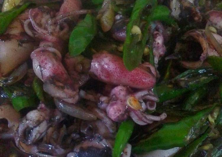 Resep Cumi bumbu hitam(tinta), Bikin Ngiler