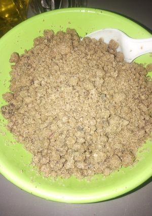 A picture of Homemade millet couscous😍 (dambu, daakkere, burkina,).