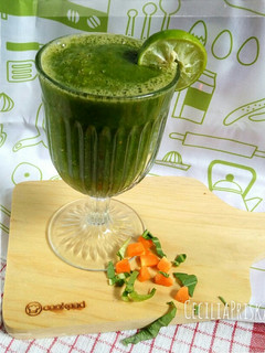 Foto resep Jus Sehat (Apel, Wortel, Sawi sendok, Jeruk nipis dan Vitamin C)