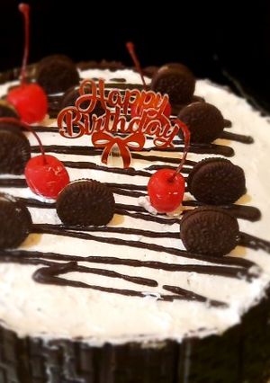 Foto resep Blackforest Birthday Cake Kukus Mudah