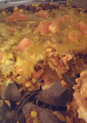 A picture of Enchilada Casserole.