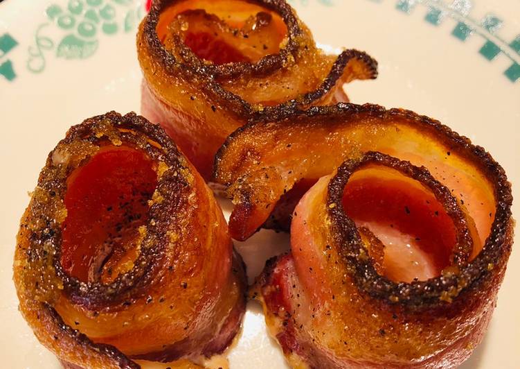 Recipe of Ultimate Candied Sweet and Savory Bacon Rolls 🥓