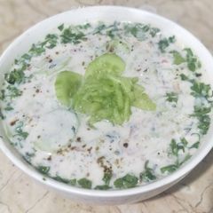 A picture of Cucumber Raita.