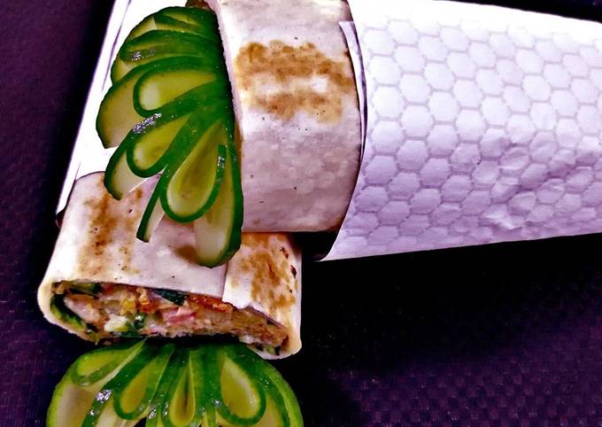 Steps to Prepare Any-night-of-the-week Falafel Wrap