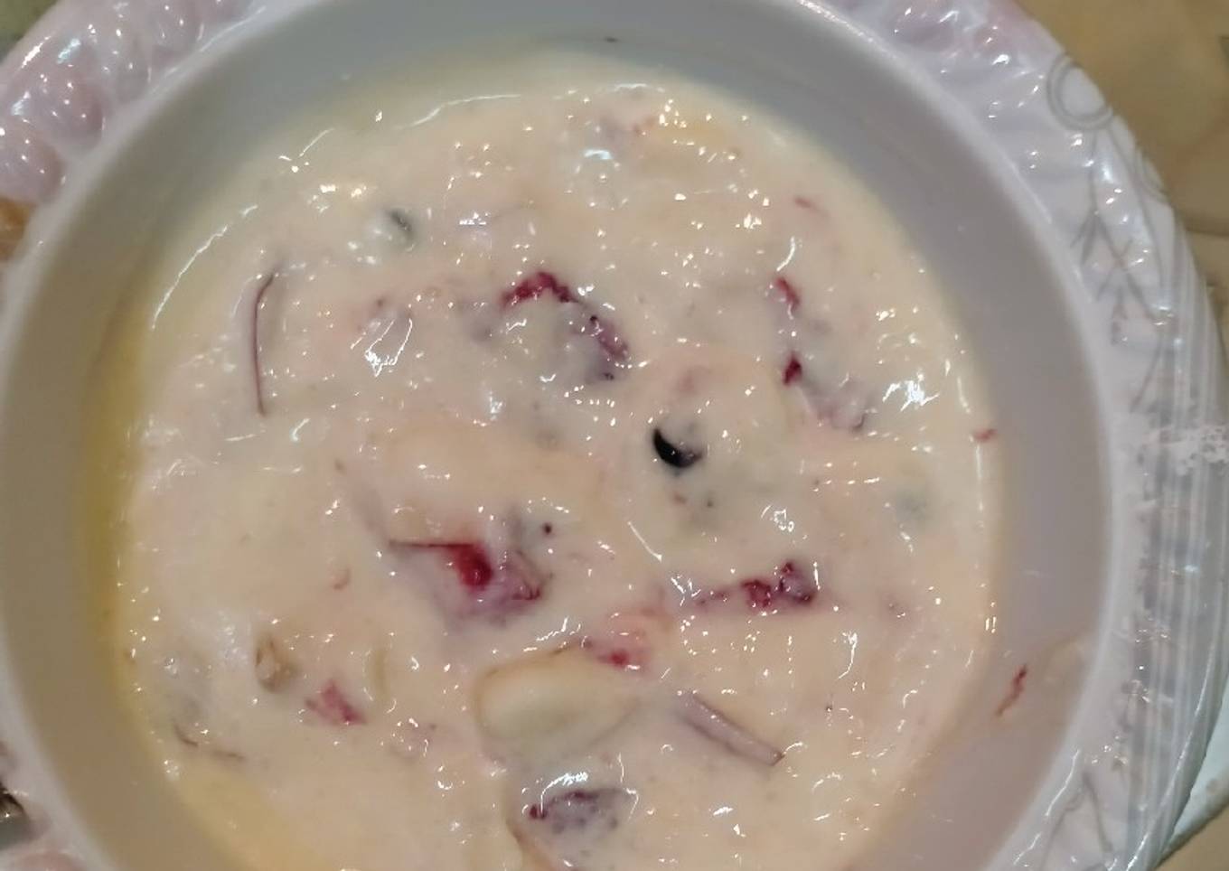 Fruit custard