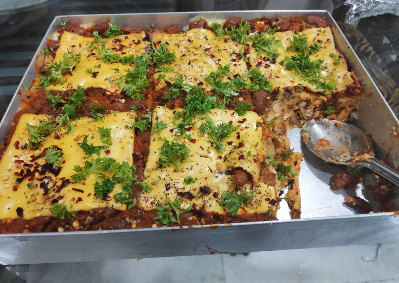Baked makhni lasagna