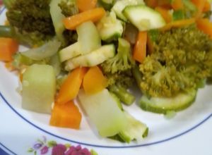 Una foto de Verduras sudadas