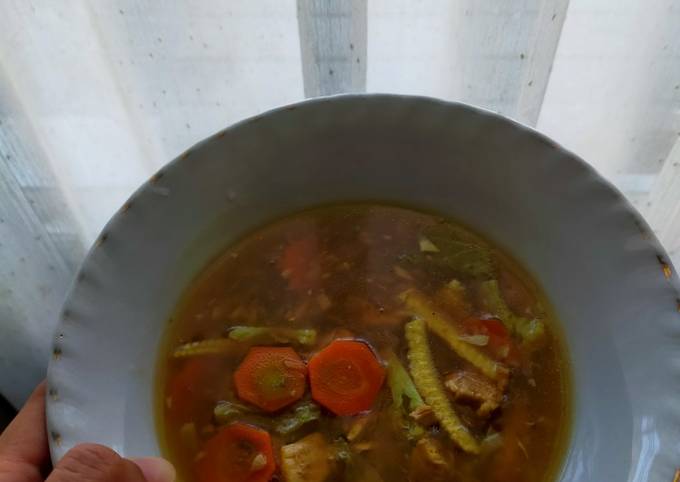 Sayur capcay ayam, untuk anak (2+)