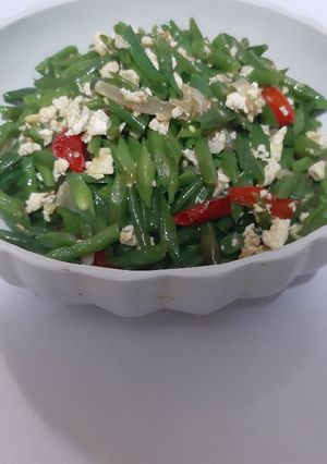 Foto resep Oseng buncis telur