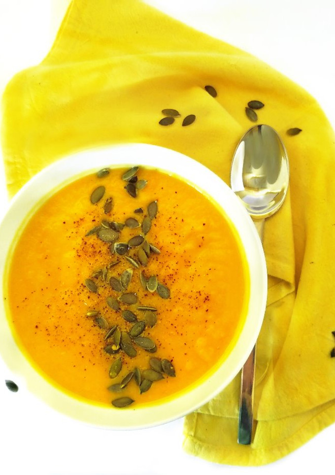 Una foto de Crema de calabaza