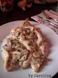 Scallopine Tachino ai Funghi (Fillet Kalkun Saus Jamur)