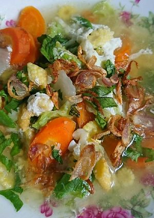 Foto resep Capcay asam urat (jagung muda, sawi putih, wortel)