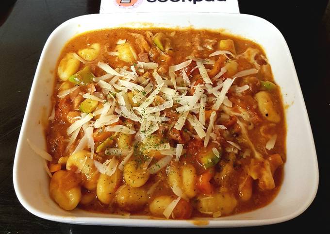 Recipe of Speedy My Bacon Cheese &amp; Tomato Gnocchi 😀