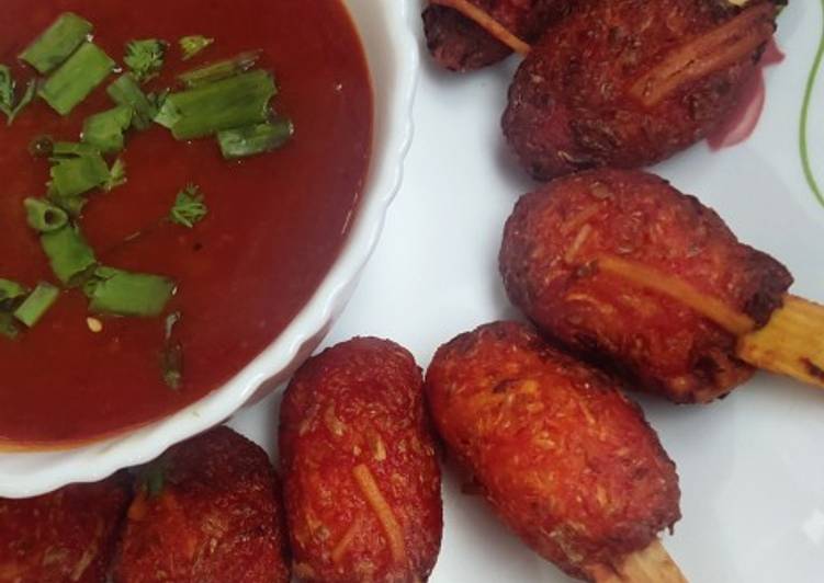 Easy Way to Make Yummy Noodles Manchurian Lollypops