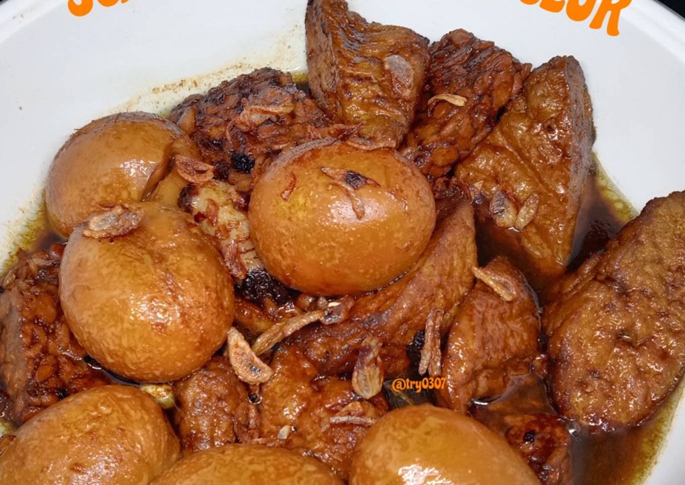 Semur Tahu,Tempe,Telur