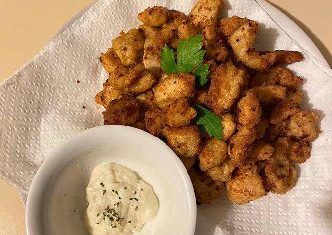 Cara Gampang Menyiapkan Popcorn Chicken 🍿 (CEMILAN SEHAT RENDAH KARBOHIDRAT), Bisa Manjain Lidah