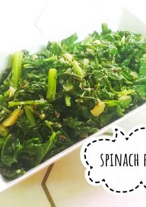 Foto resep Tumis bayam (spinach poriyal)